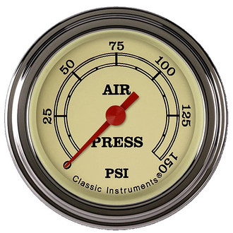 Classic Instruments® - Vintage Series 2-1/8" Air Pressure Gauge, 150 psi