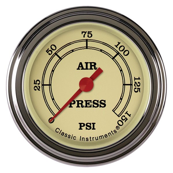 Classic Instruments® - Vintage Series 2-1/8" Air Pressure Gauge, 150 psi