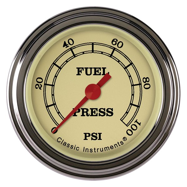 Classic Instruments® - Vintage Series 2-1/8" Fuel Pressure Gauge, 100 psi