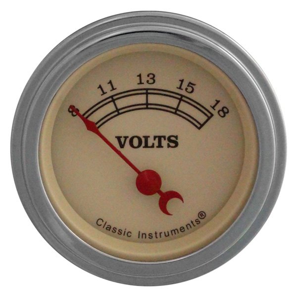 Classic Instruments® - Vintage Series 2-1/8" Voltmeter, 8-18 V