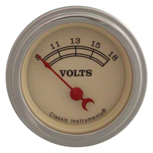 Classic Instruments® - Vintage Series 2-1/8" Voltmeter, 8-18 V