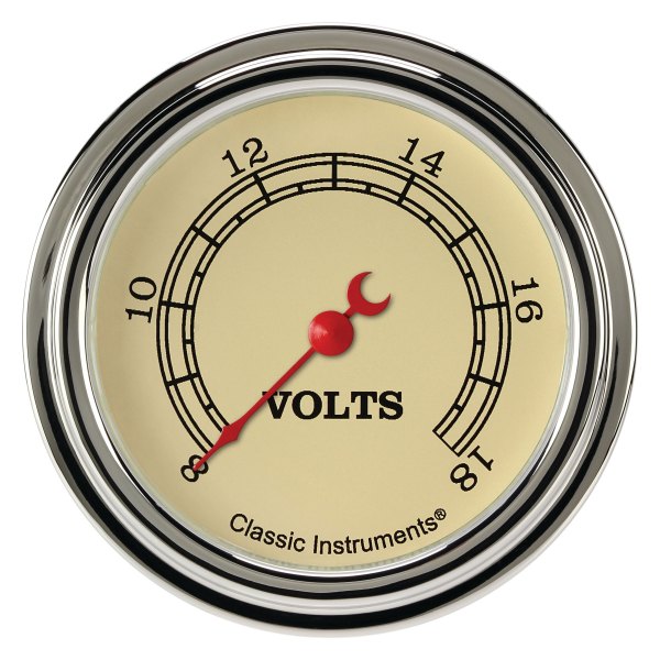 Classic Instruments® - Vintage Series 2-5/8" Voltmeter, 8-18 V