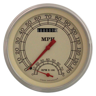 Classic Instruments® - Vintage Series Speedtachular, 140 MPH, 8,000 RPM