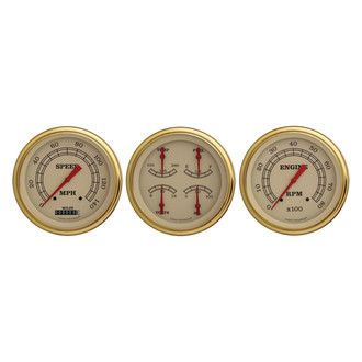 Classic Instruments® - Vintage Series Custom 3-Gauge Set