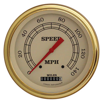 Classic Instruments® - Vintage Series 4-5/8" Speedometer, 140 MPH