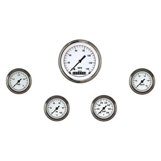 Classic Instruments® - White Hot Series 3-3/8" Custom 5-Gauge Set