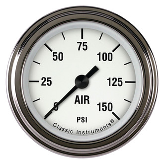 Classic Instruments® - White Hot Series Air Pressure Gauge, 150 psi