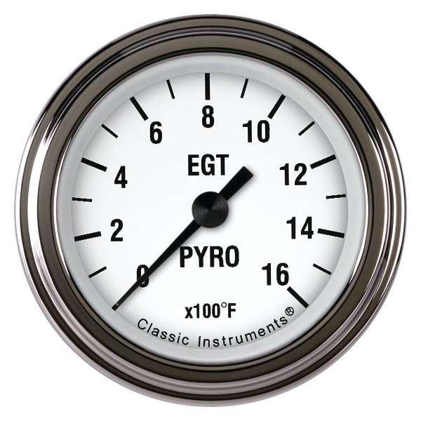 Classic Instruments® - White Hot Series 2-1/8" Exhaust Gas Temperature Gauge