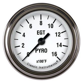 Classic Instruments® - White Hot Series Pyrometer Gauge