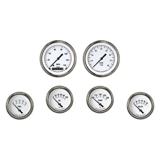 Classic Instruments® - White Hot Series 3-3/8" Custom 6-Gauge Set