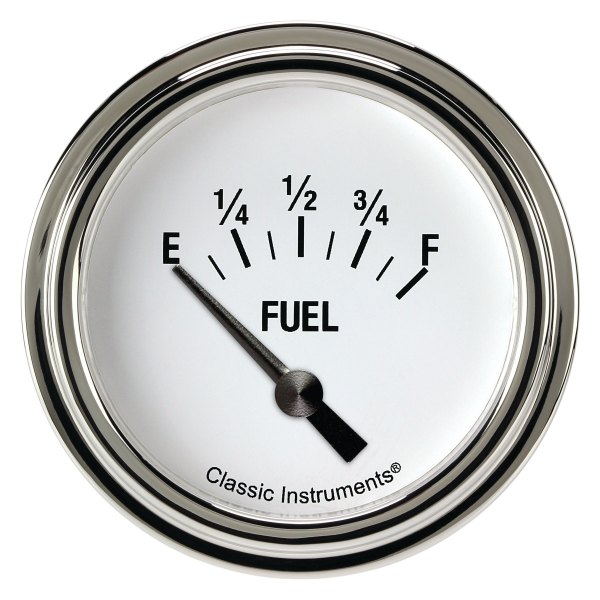 Classic Instruments® - White Hot Series 2-5/8" Fuel Level Gauge, 75-10