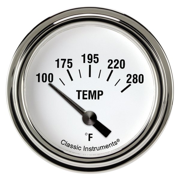 Classic Instruments® - White Hot Series 2-5/8" Water Temperature Gauge