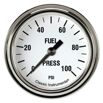 Classic Instruments® - White Hot Series Fuel Pressure Gauge