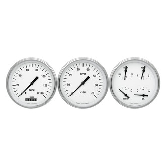 Classic Instruments® - White Hot Series 4-5/8" Custom 3-Gauge Set