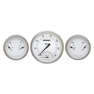 Classic Instruments® - White Hot Series 4-5/8" Custom 3-Gauge Set