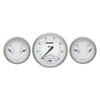 Classic Instruments® - White Hot Series 4-5/8" Custom 3-Gauge Set