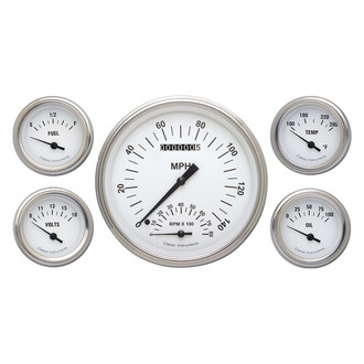 Classic Instruments® - White Hot Series 4-5/8" Custom 5-Gauge Set