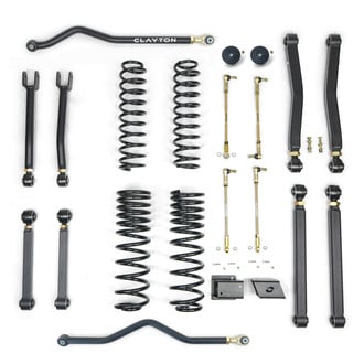 Clayton Off Road® - 2.5" Overland Plus Adjustable Front and Rear Suspension Lift Kit