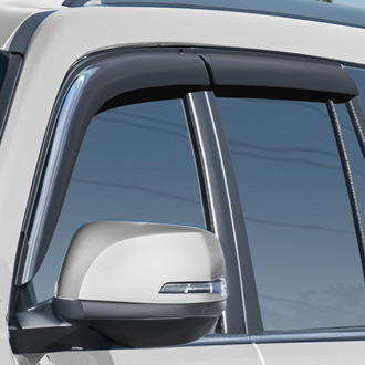 Clim Art® - Tape-On Dark Smoke Front and Rear Side Window Deflectors