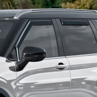 Clim Art® - In-Channel Dark Smoke Front and Rear Side Window Deflectors