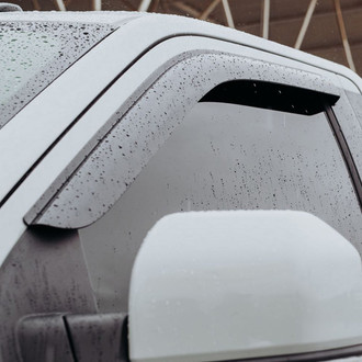 Clim Art® - Tape-On Dark Smoke Front Side Window Deflectors