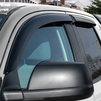 Clim Art® - Tape-On Dark Smoke Front and Rear Side Window Deflectors