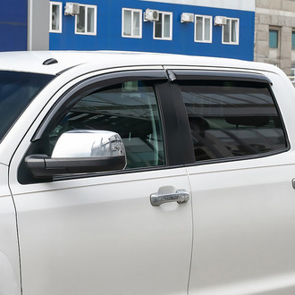 Clim Art® - Tape-On Dark Smoke Front and Rear Side Window Deflectors