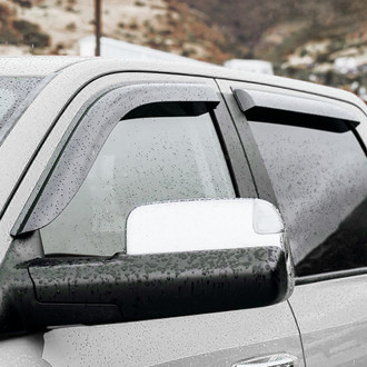 Clim Art® - Tape-On Dark Smoke Front and Rear Side Window Deflectors