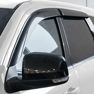 Clim Art® - Tape-On Dark Smoke Front and Rear Side Window Deflectors
