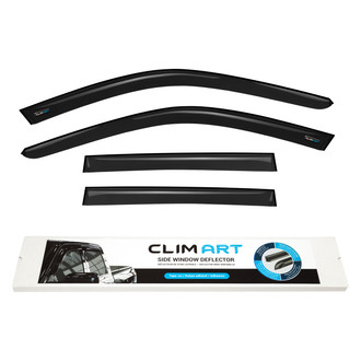 Clim Art® - Tape-On Dark Smoke Front and Rear Side Window Deflectors