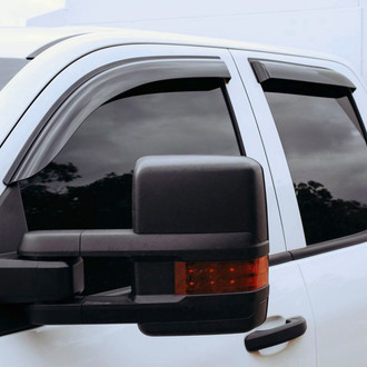 Clim Art® - Tape-On Dark Smoke Front and Rear Side Window Deflectors