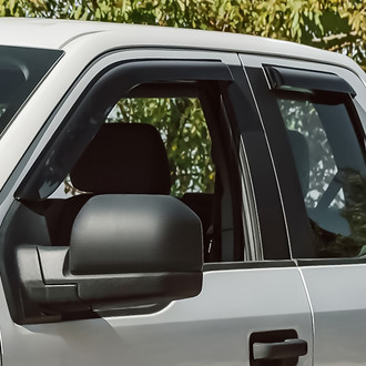 Clim Art® - Tape-On Dark Smoke Front and Rear Side Window Deflectors