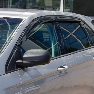 Clim Art® - Tape-On Dark Smoke Front and Rear Side Window Deflectors
