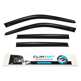 Clim Art® - Tape-On Dark Smoke Front and Rear Side Window Deflectors