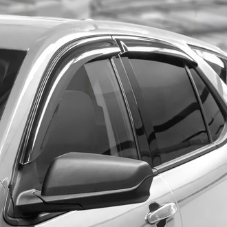 Clim Art® - Tape-On Dark Smoke Front and Rear Side Window Deflectors