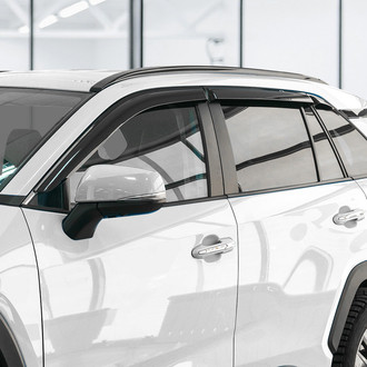 Clim Art® - Tape-On Dark Smoke Front and Rear Side Window Deflectors
