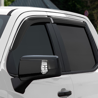Clim Art® - Tape-On Dark Smoke Front and Rear Side Window Deflectors