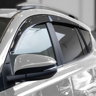 Clim Art® - Tape-On Dark Smoke Front and Rear Side Window Deflectors