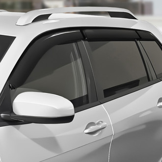 Clim Art® - Tape-On Dark Smoke Front and Rear Side Window Deflectors