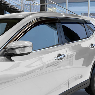 Clim Art® - Tape-On Dark Smoke Front and Rear Side Window Deflectors