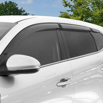 Clim Art® - Tape-On Dark Smoke Front and Rear Side Window Deflectors