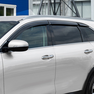 Clim Art® - Tape-On Dark Smoke Front and Rear Side Window Deflectors