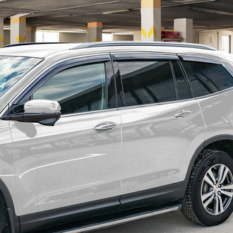 Clim Art® - Tape-On Dark Smoke Front and Rear Side Window Deflectors
