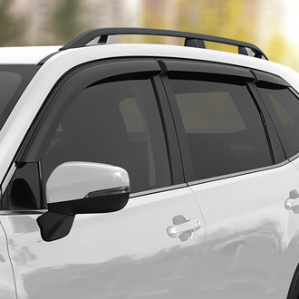 Clim Art® - Tape-On Dark Smoke Front and Rear Side Window Deflectors