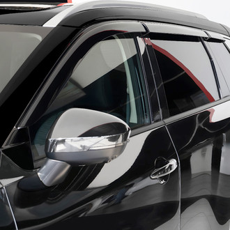 Clim Art® - Tape-On Dark Smoke Front and Rear Side Window Deflectors