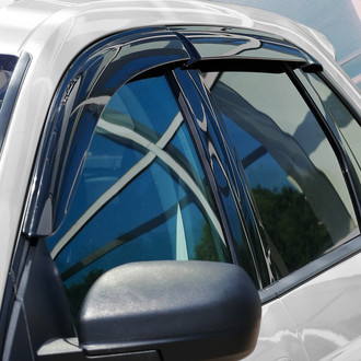 Clim Art® - Tape-On Dark Smoke Front and Rear Side Window Deflectors