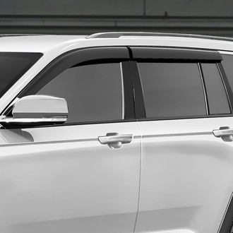 Clim Art® - Tape-On Dark Smoke Front and Rear Side Window Deflectors