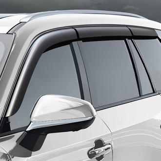 Clim Art® - Tape-On Dark Smoke Front and Rear Side Window Deflectors