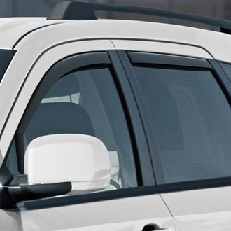 Clim Art® - In-Channel Dark Smoke Front and Rear Side Window Deflectors