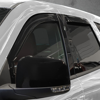 Clim Art® - In-Channel Dark Smoke Front and Rear Side Window Deflectors